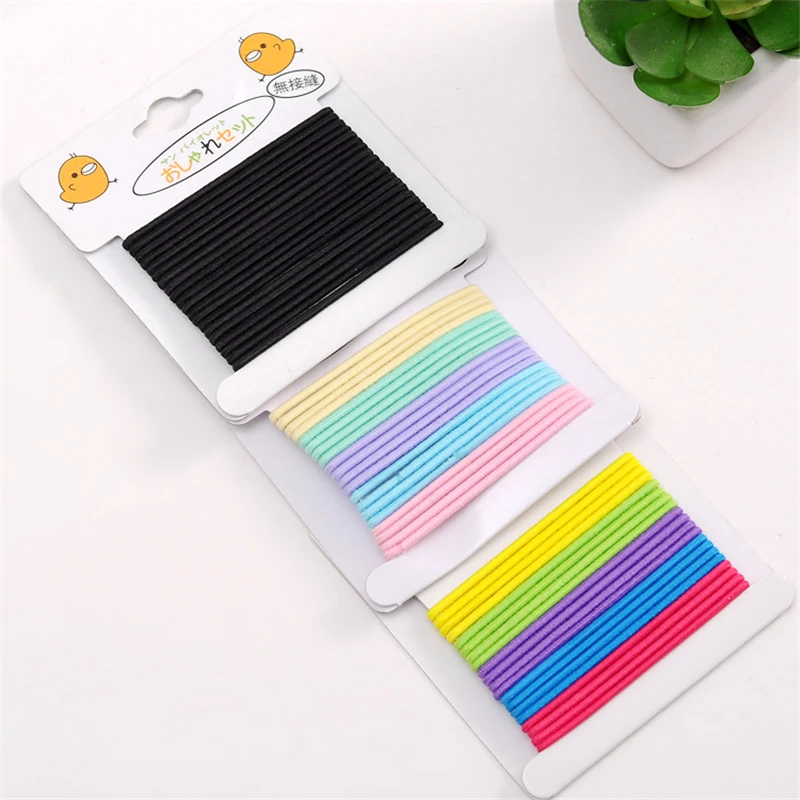 

Diameter 4cm 20pcs/pack Candy Colour Rubber Band Children Kids Scrunchies Elastic Hair Band for Baby Girls Hair Rope Accessories