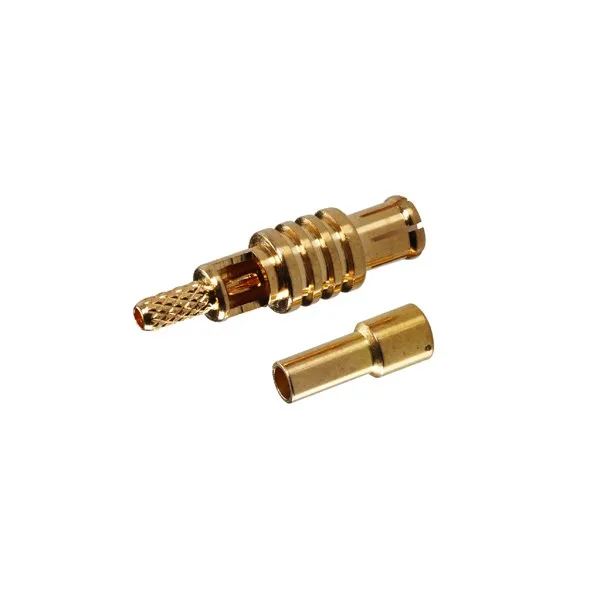 Superbat RF коаксиальный штекер mcx обжим разъема для 1,13 мм кабель прямой высокочастотный разъем золотое покрытие