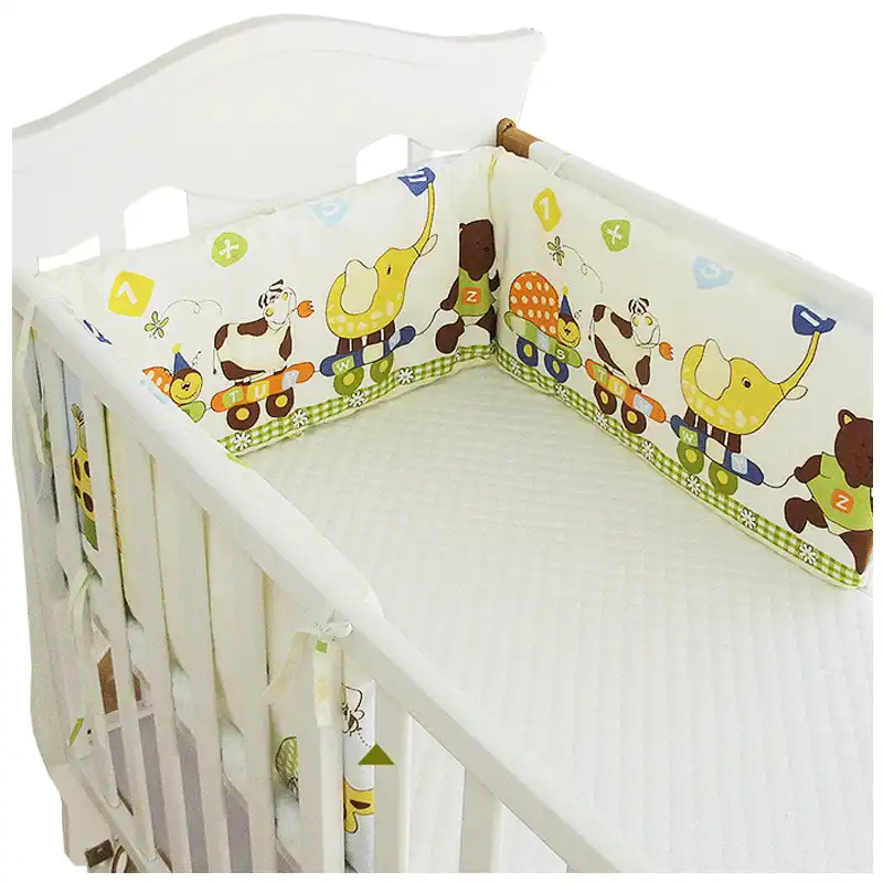 Cartoon Pattern Baby Bed Bumper Cot Bumper Cotton Pad For Baby One