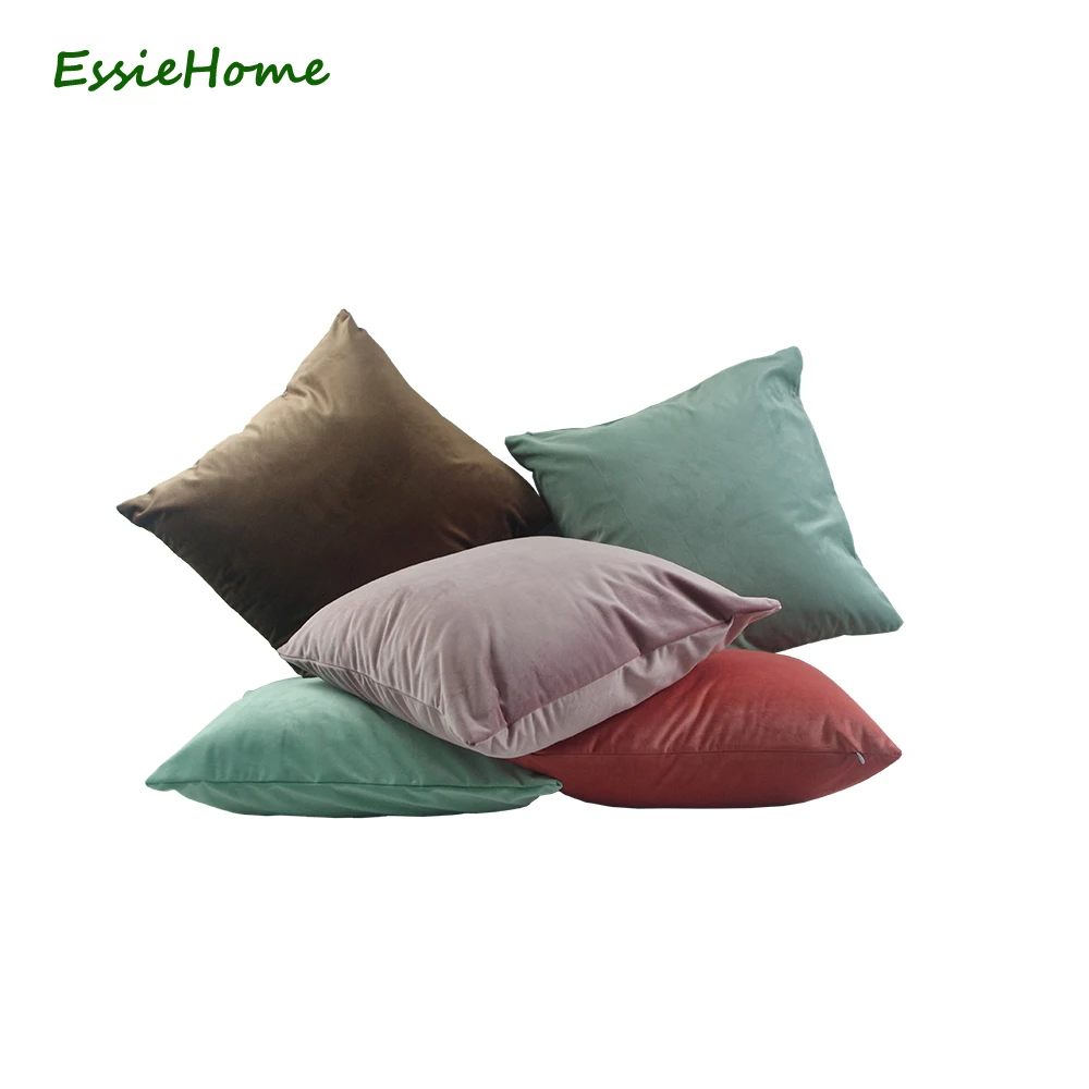Роскошный бархатный чехол для подушки ESSIE HOME наволочка Хлопковый матовый с