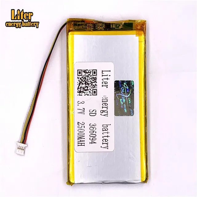 Вилка 1,0-4 P 366094 356095 2500mah 3,7 V литий-ионная полимерная аккумуляторная батарея для цифровой камеры