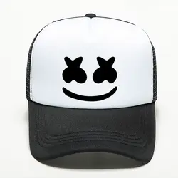 Мужская мода классический смайлик Бейсбол Кепки s в стиле панк хип-хоп Snapback Dad's шапка с принтом дышащая сетчатая шляпа Новый 2019