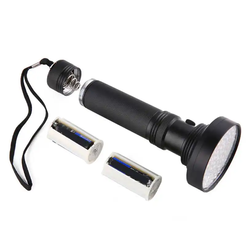 100LED UV Ultra Violet Blacklight Flashlight Light Inspection Lamp Torch Outdoor powerful led flashlight #3S27 (7)