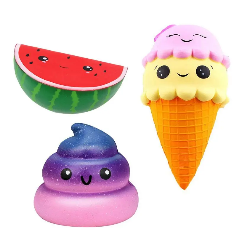

Slow Rising Squishies Jumbo Scented Squishy Squeeze Toy Stress Reliever Gift for Girls and Boys, Kids and Adults (Ice Cream +