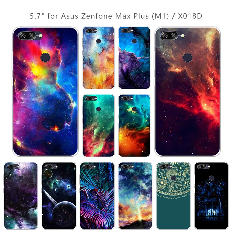 5 7 дюйма для Asus Zenfone Max Plus (M1) X018DC ZB570TL мягкий прозрачный силиконовый чехол задней