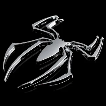 

3D Metal Spider Car Accessories Sticker For Renault Megane 2 3 Duster Logan Clio 4 3 Laguna 2 Sandero Scenic 2 Captur Fluence