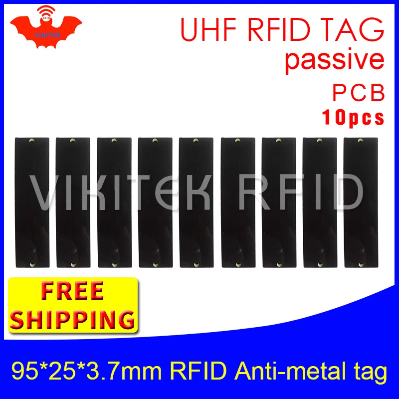 UHF rfid металлическая бирка 915 МГц 868 МГц Alien higgs3 EPC 5 шт. 95*25*3,7 мм длинный диапазон прямоугольник PCB умная Пассивная RFID Метка
