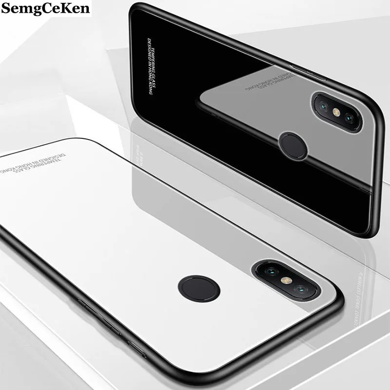 SemgCeKen роскошный оригинальный стеклянный зеркальный чехол для xiaomi mi max 3 mix 2 s max3 mix3
