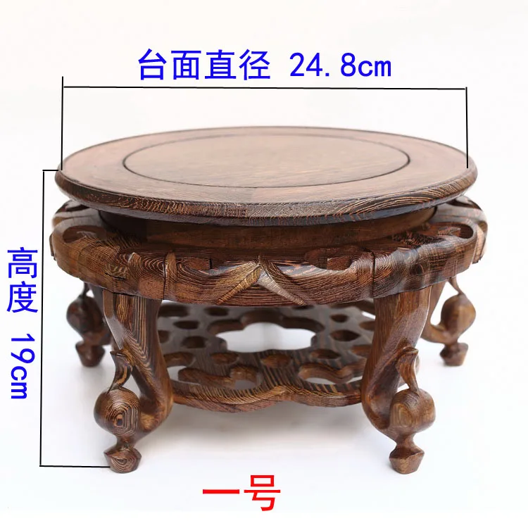 Circular base carved small sweet a few solid wood household act the role ofing is tasted vase aquarium handicraft furnishing Circular base carved small sweet a few solid wood household act the role ofing is tasted vase aquarium handicraft furnishing