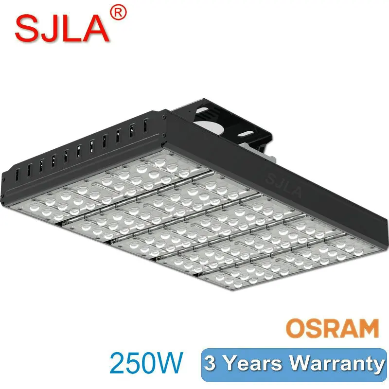 Outdoor Lighting Waterproof IP65 Floodlight GAS Square Billboard Tunnel Refletor Projecteur SJLA 250W Led Flood Light