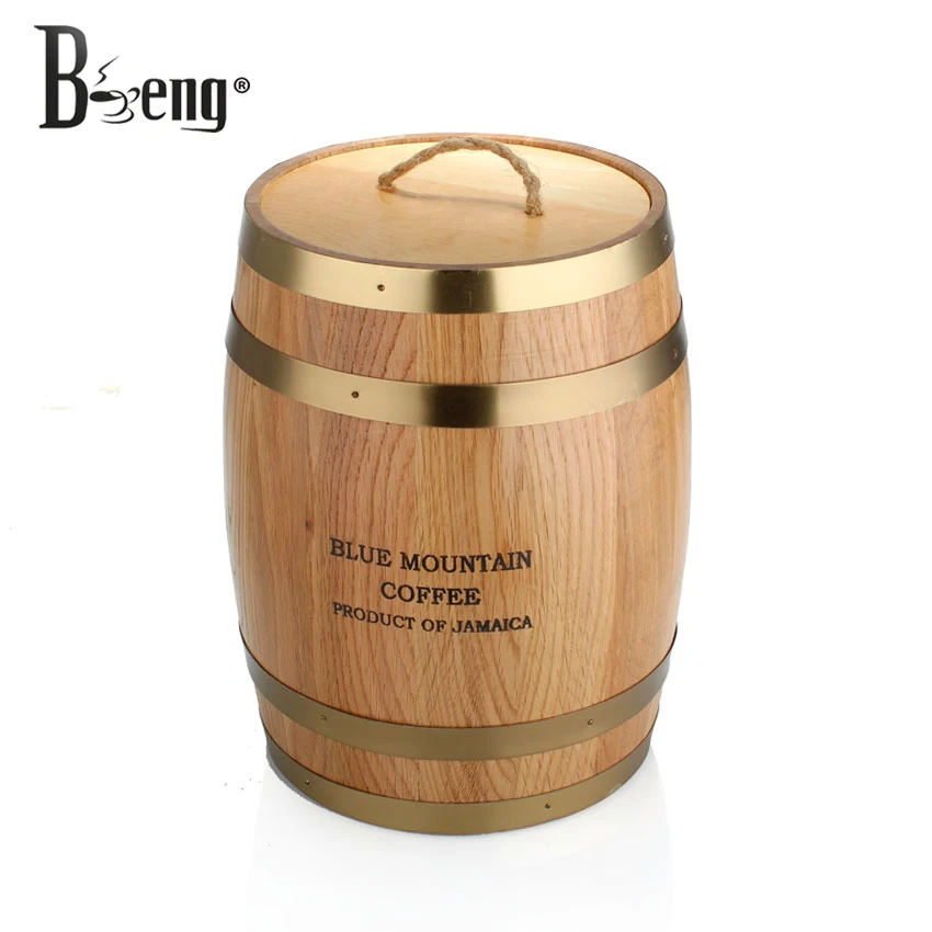 Beng Oafishness Coffee Bean Bucket Oak Material Of Beans Beng Oafishness Coffee Bean Bucket Oak Material Of Beans Storage Jar Decoration On Aliexpress Alibaba Group