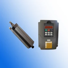 1.5kw 2hp 24000 об/мин ER11 80 мм 110 В Водяное охлаждение шпинделя МОТОР и 2.2kw 1 фаза 110 В VFD инвертор CNC наборы
