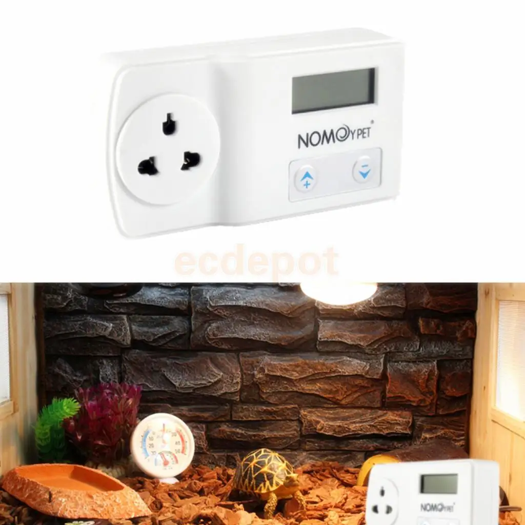 220V Digital LCD Display Reptile Aquarium Automatic Temperature