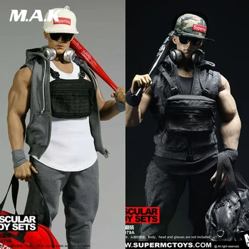 

SUPERMC Toys 1/6 F-079B Male Clothing Accessories Set F 12" Muscular Figure Body SUPERMC TOYS 1/6 MUSCULAR BODY FASHION SETS
