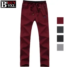 Slim Fit Rot Schwarz Jogger Hosen Männer 2016 Frühjahr Neue Casual Mens SWEAT Hosen 100 Baumwolle Plus Größe 5XL 6XL 7XL 8XL 9XL