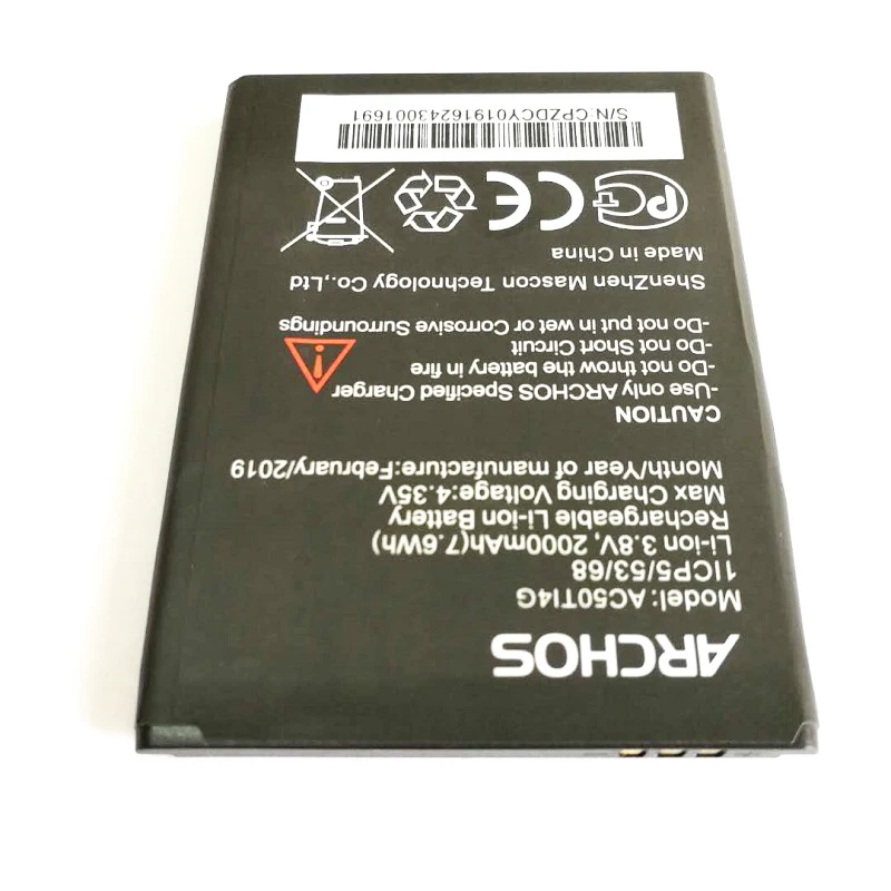100% новый 3 8 В 2000 мАч AC50TI4G высококачественный Сменный аккумулятор для Archos 50 Titanium 4G