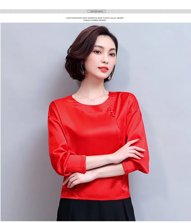7 Colors New Winter Autumn Slik Blouse Women 2019 Long Sleeve Plus Size Shirts Femme Tops Fashion Casual Chiffon Blusas Mujer (8)