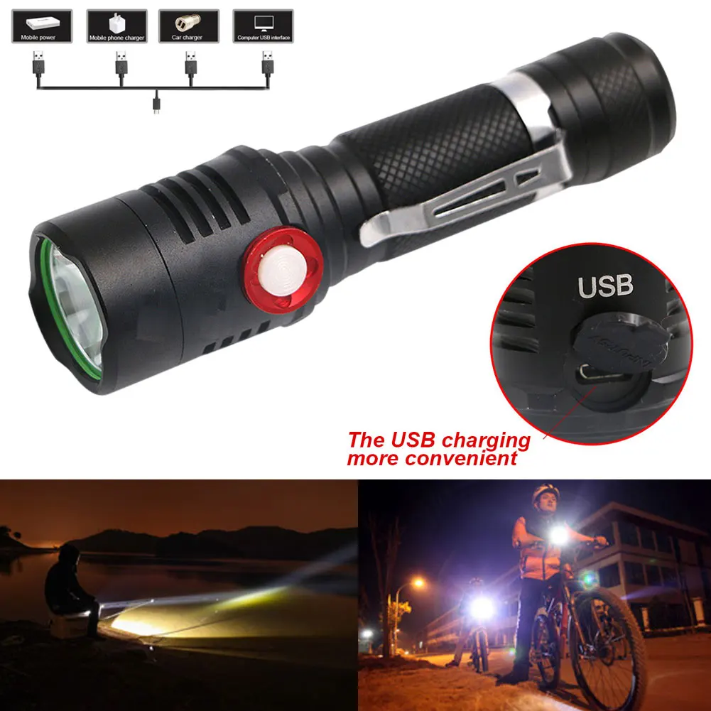 Zoomable Lantern CREE L2 Powerful LED Flashlight Waterproof Torch Outdoor Camping Hiking Torch LB88
