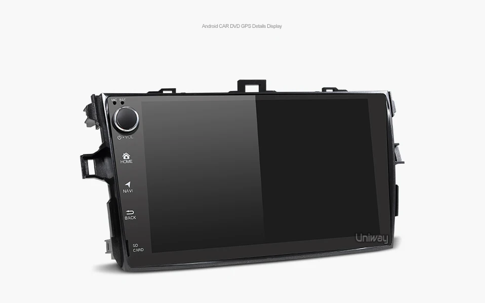 Cheap AKLL9071 uniway android 8.1 car dvd for toyota corolla 2008 2007 2009 2010 2011 2012 car radio gps player headunit navigation 17