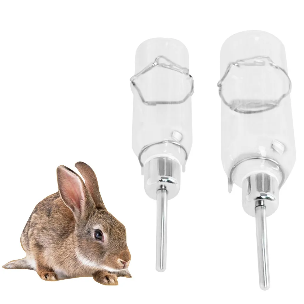 

Pet Rat Hamster Rabbit 180ML 350ML Stainless Steel Drinking Straws Feeder Water Bottle