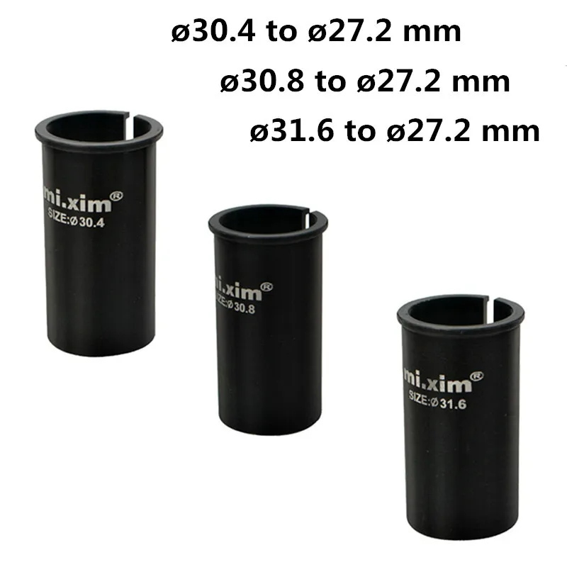 

1pcs Alloy Bike Seatpost Shim Sleeve Convert 30.4/30.8/31.6 To 27.2mm Seat Post Tube Adaptor Convertion Super Light Seatpost