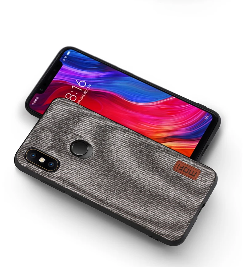 Чехол для xiaomi mi 8, чехол MOFI для xiaomi mi 8 SE, задний тканевый чехол для xiaomi mi 8 explorer, мягкий край, полный Чехол, деловой чехол