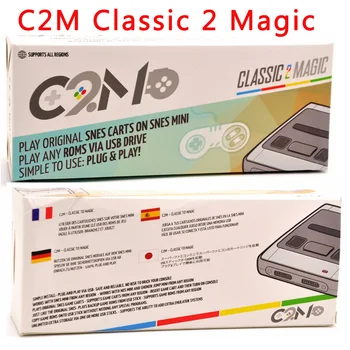 

C2M Classic 2 Magic Compatible for Original SNES/NES Carts via USB Drive Works with SNES Classic Mini from Any Region