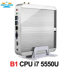 Windows Mini pc i7 5500U i7 5550U Barebone HTPC Intel Nuc Fanless Computer Broadwell Graphics HD 5500/6000 300M Wifi