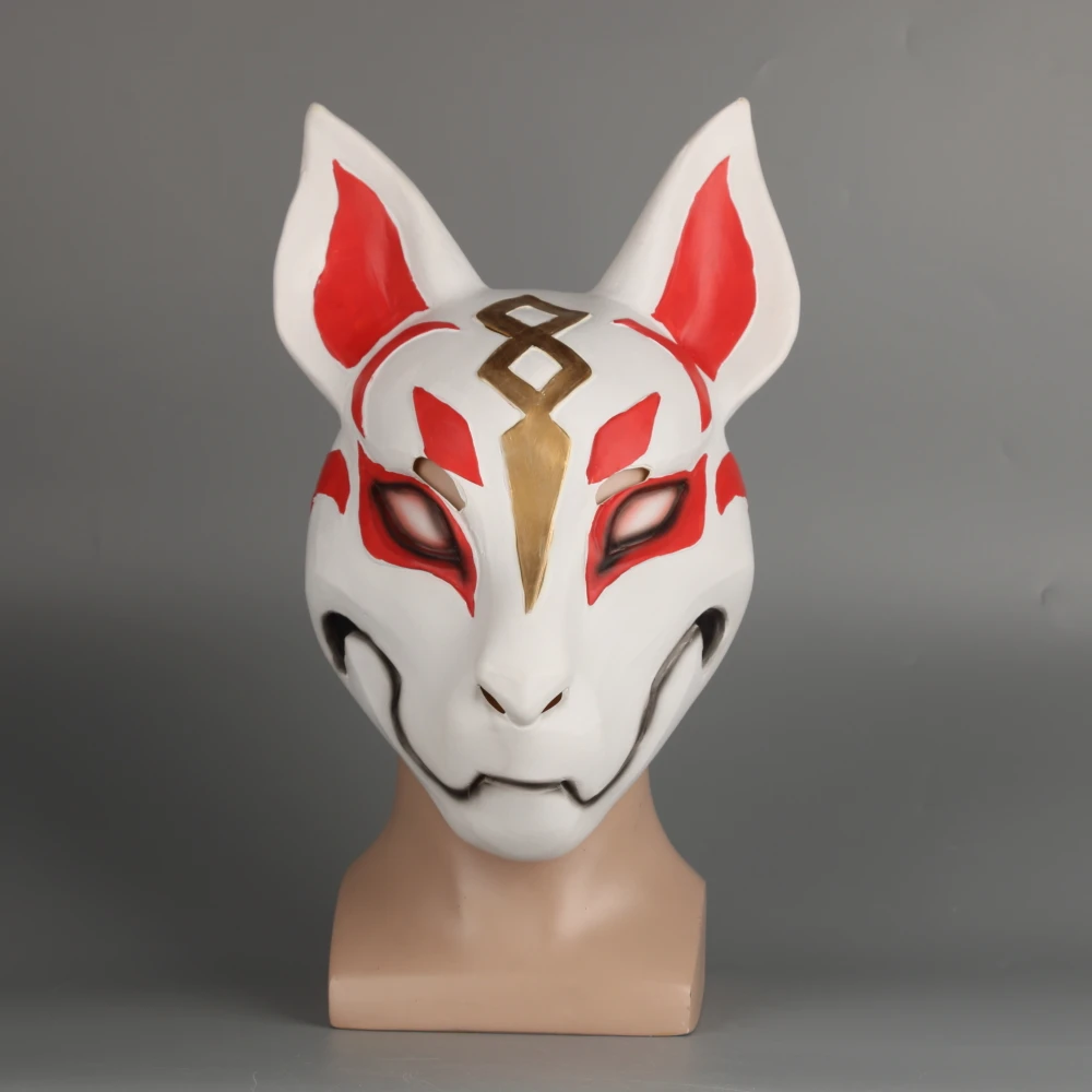 2018 Game Drift Mask Fox kitsune Animal Full Head Mask Adult Unisex Masquerade Helmet Props Party Halloween Fancy Dress (26)