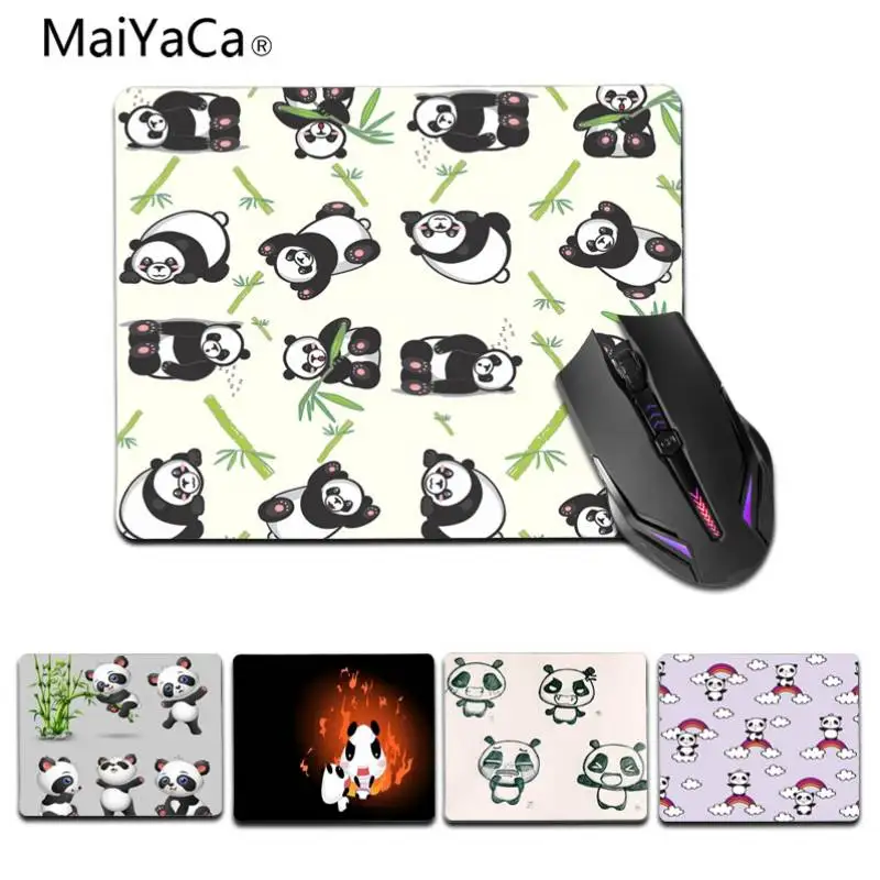

MaiYaCa Cute panda Customized MousePads Computer Laptop Mouse Mat Size for 25X29cm 180X220 MM Gaming Mousepads