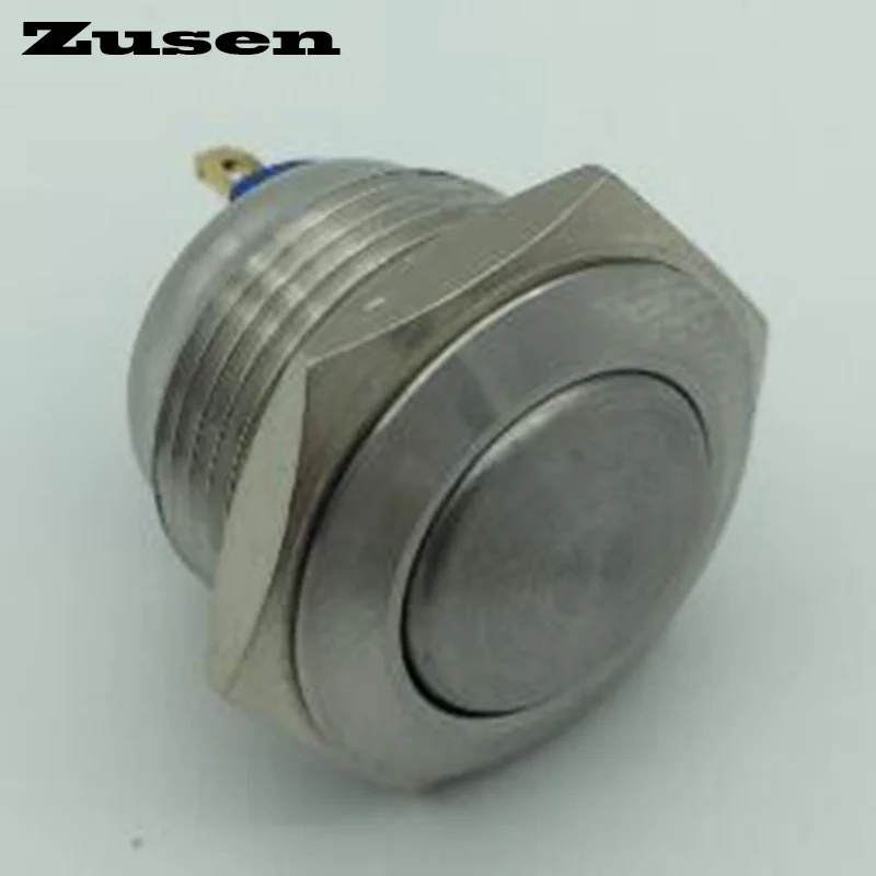 

Zusen 16mm GQ16B-10/J/S Dome head Stainless Steel Momentary Metal Push Button Switch