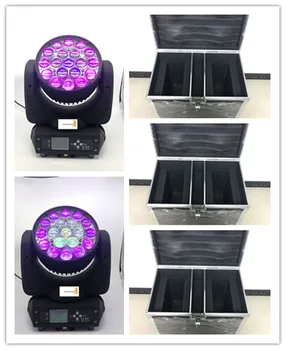 

6 pieces with flightcase Moving Fast Zoom 19*15W RGBW 4IN1 zoom wash 2in1 led moving head led wash zoom light