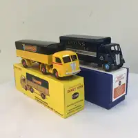 DEFECT 2PCS Atlas USED DINKY TOYS 32AN REMORQUE&SUPERTOYS 514 GUY VAN DIECAST Car Model Alloy Diecast Car model & Toys Model