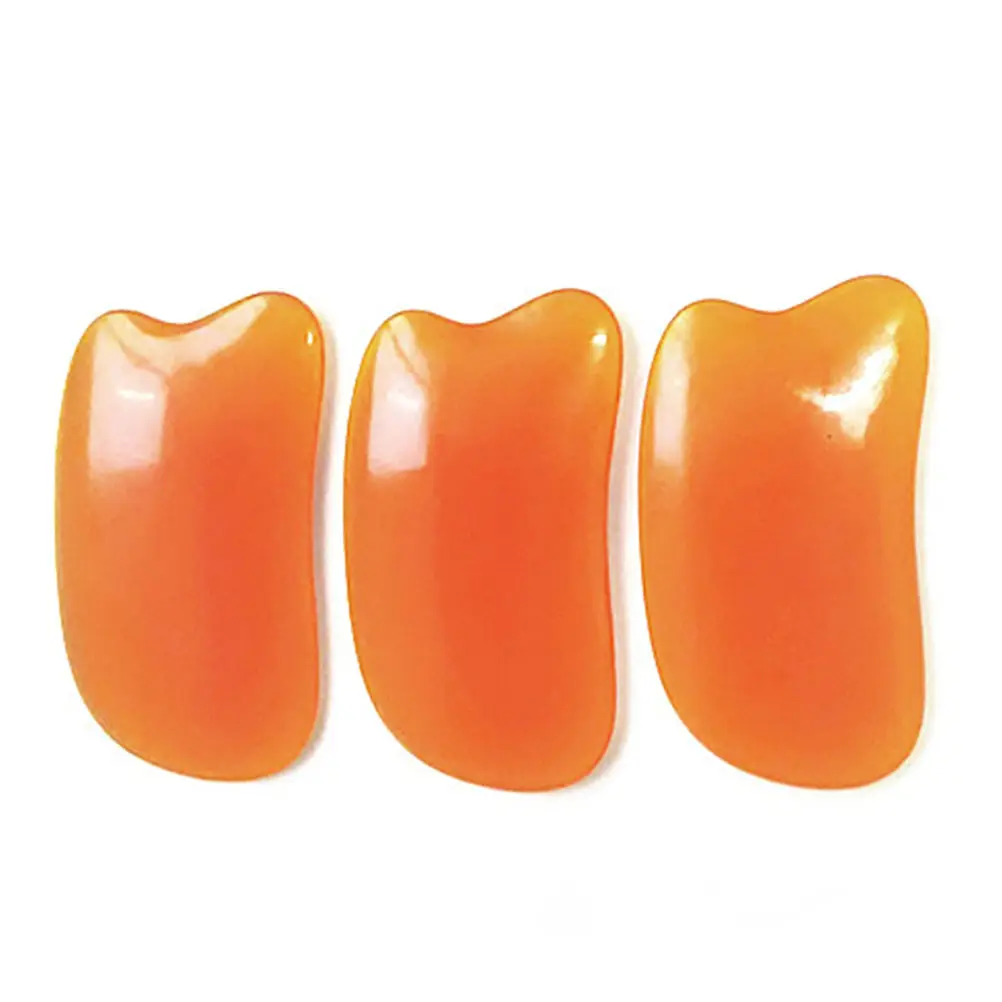 1Pc Guasha Beeswax Resin Massager Natural guasha Massager Scrapping Plate For Body Chakra Healing Reiki Massage