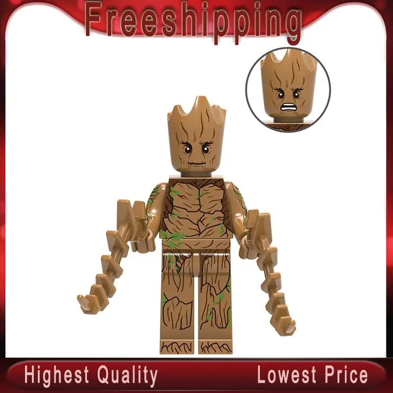 

Tree man Groot Guardians of the Galaxy Figures Doll Assembled Toys Building Blocks for Children New Year Gifts XH941
