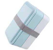 3 Colores 1000 ml de Doble Capa de Almacenamiento de Alimentos Recipiente Para Microondas Horno Almuerzo Cajas Bento Vajilla Lonchera BPA Libre