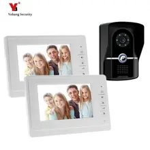 Yobang Security Freeship 7 Inch Video Door Phone Intercom System 2 Monitor Video Doorbell For Home Door Bell Video Intercom