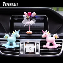 Автомобильный ароматизатор, смоляный единорог, автомобильный Кондиционер, вентиляционный парфюм, клипса, креативный милый освежитель воздуха, Твердый бальзам, украшение, украшения