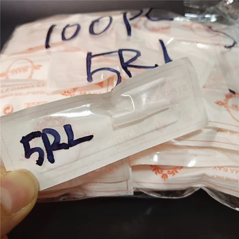 

50Pcs Individual Package Permanent Makeup Needle Tip 1RL 3RL 5RL 5F 7F Tattoo Caps Nozzle For Eyebrow Lip Machine Gun Big Size