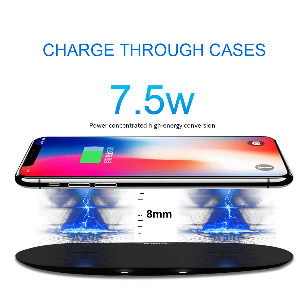 PORTEFEUILLE Dual Qi Wireless Charger Fast For Samsung s8 s9 s10 Plus S7 S6 Note 8 9 7 5 For Huawei Mate 20 Pro Mate RS charger  (9)