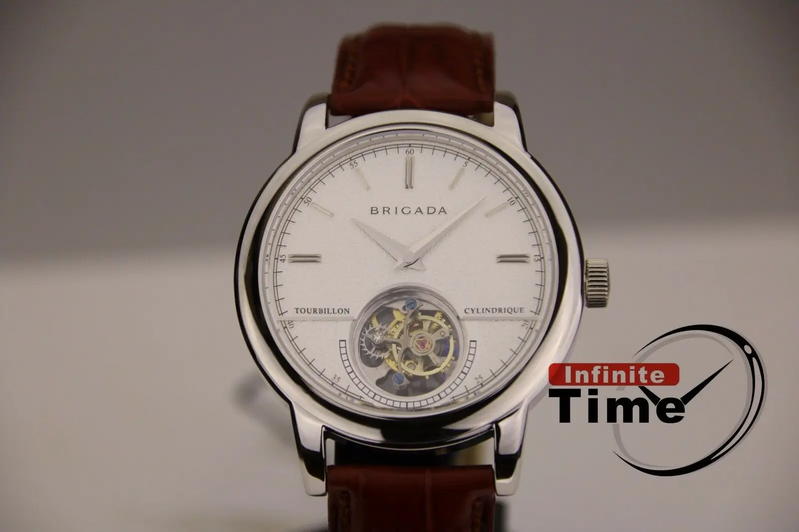 

Seagull Movement Tourbillon Mens Wrist Watch Crocodile Hand Winding Luxury Dress