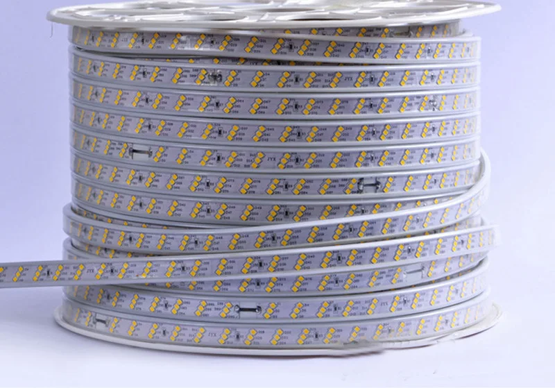

200m/lot 288leds/m Three Row Strip light AC110V 220V SMD2835 IP65 Waterproof Neon Flexible Lighting led rope light Decor String