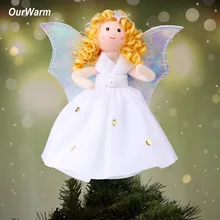 OurWarm макушка для новогодней елки Ангел новогодний ангел-хранитель новогодние игрушки подарки елки украшения для праздника
