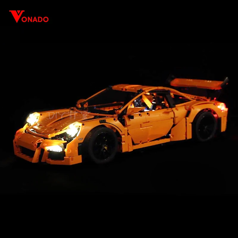 

Led Light Set For Lego 42056 Porsche technic race Car Compatible 20001 3368 Building Blocks Bricks Toys (only light+Battery box)