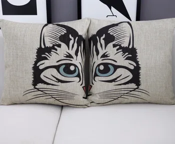 

Creative cartoon CAT pillow ,CAT cushion ,Linen pillowcase,home decor sofa cushion,decorative Pillows