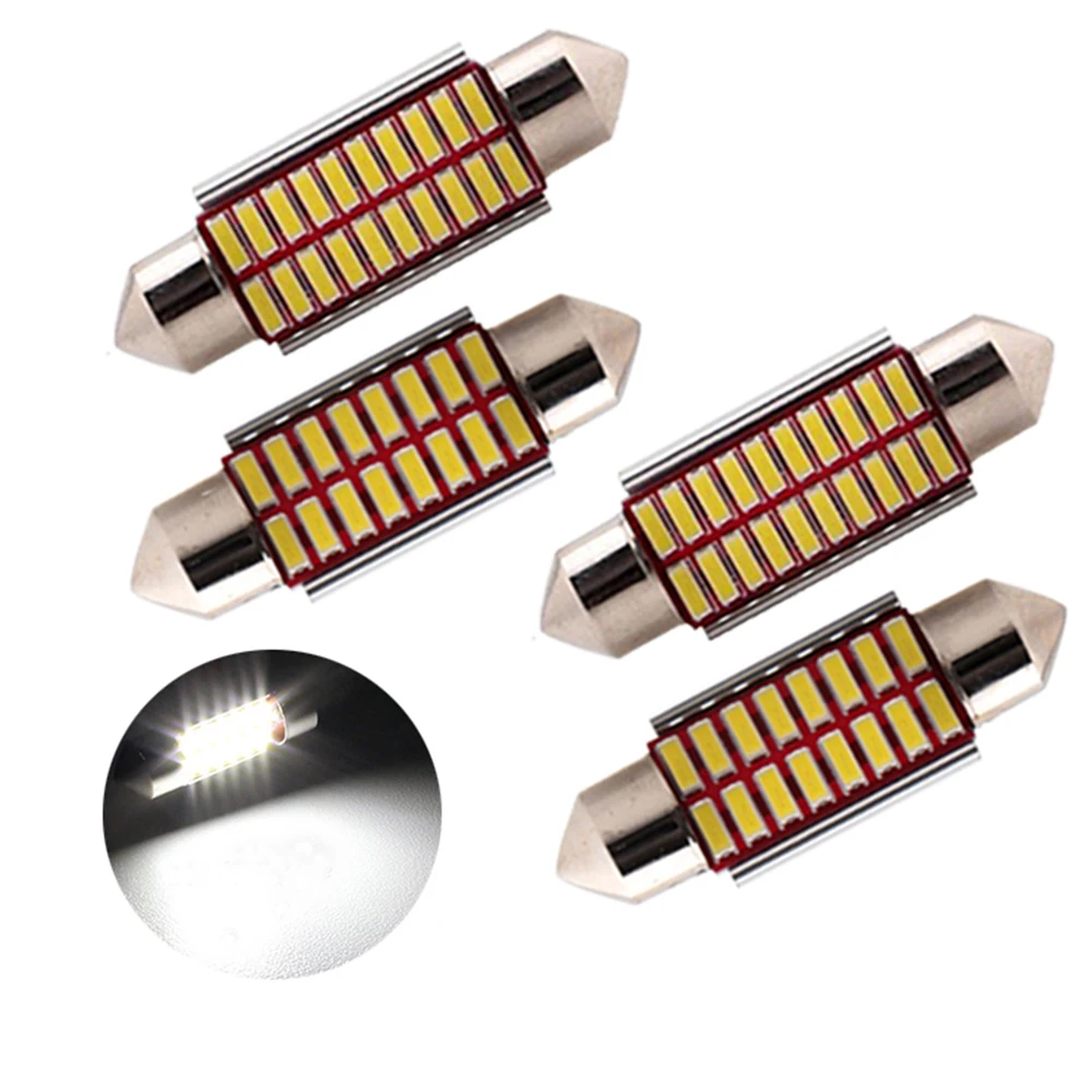 YSY светодиодная гирлянда 31 мм 36 39 41 купольная лампа 16 12SMD 4014 SMD CANBUS безошибочная