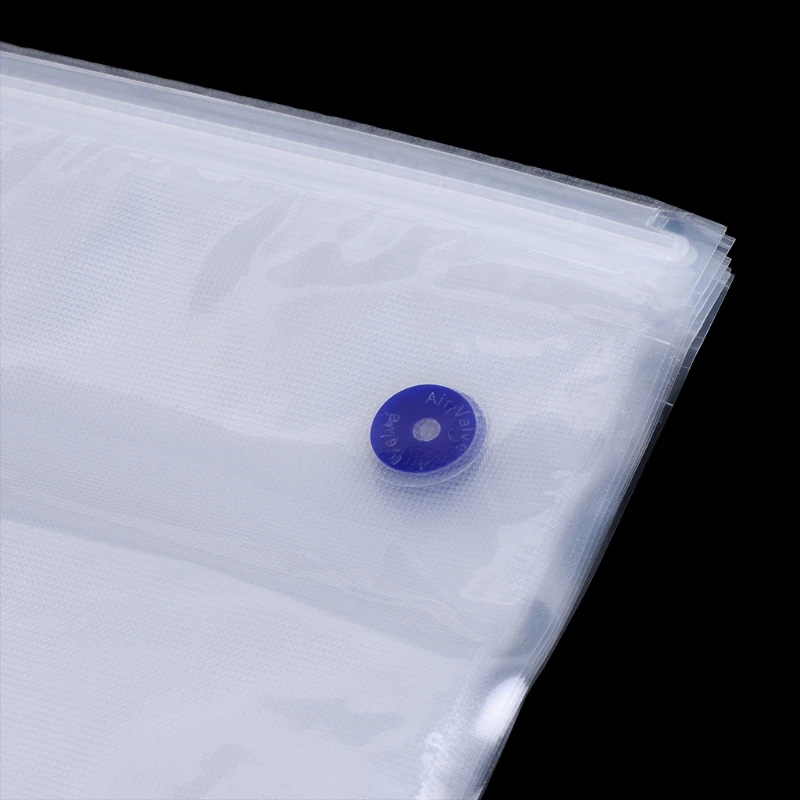 5pcs Lot Reusable PE Vacuum Bag Food Storage Bags Zipper Fresh-keeping 26x40CM