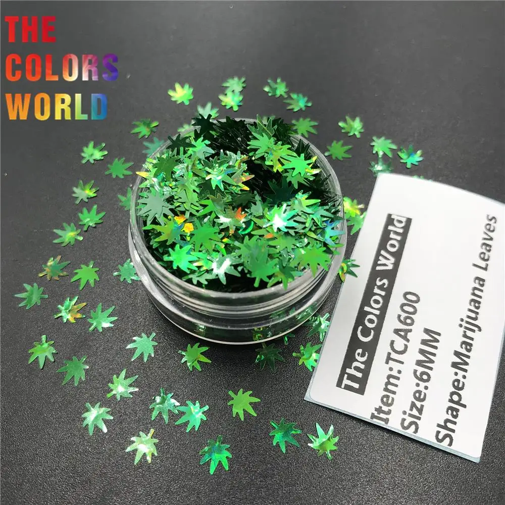Hojas de maceta hojas de 6 MM brillo de uñas decoración del arte del clavo brillo del cuerpo vasos de manualidades accesorios de fiesta DIY Hojas de maceta hojas de 6 MM brillo de uñas decoración del arte del clavo brillo del cuerpo vasos de manualidades accesorios de fiesta DIY