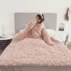 Nouvelle Hiver Paresseux Couette avec Manches Hiver Couette Accueil Literie Douillette Imprimé Garder Au Chaud Hiver Couette Avec Remplissage ► Photo 2/4