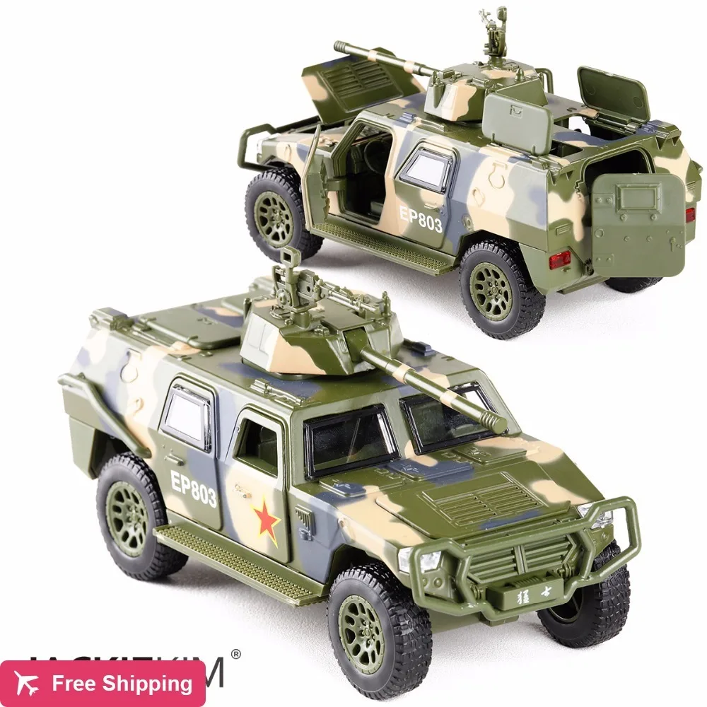 1:32 Scale Military Armored Vehicles Alloy Suv Model Metal Diecasts With Pull Back Sound Light ...